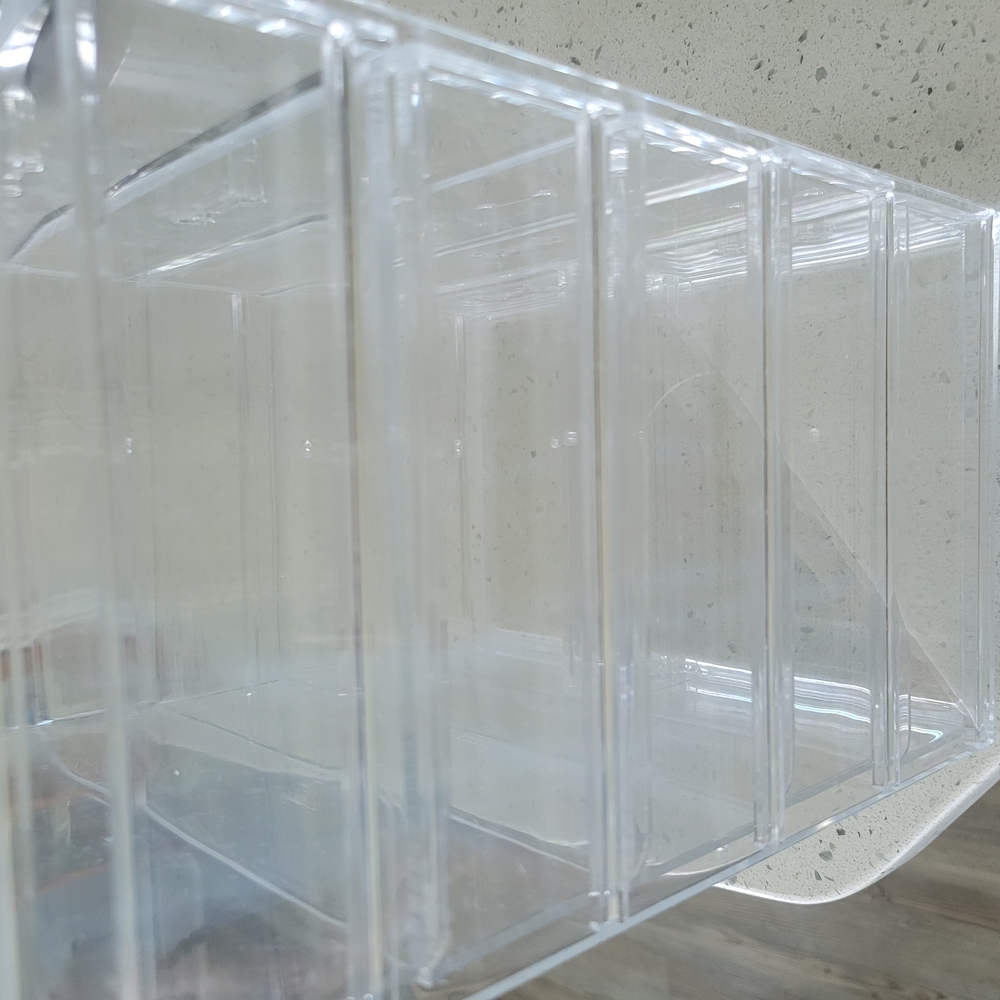 Sleek Clear Acrylic Makeup Organizer with Multiple Compartments - Picture 2 of 8